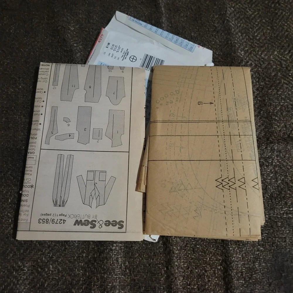 See & Sew 4279 Butterick Jacket Pants Pattern Women Size 6-14 Pink VTG 80s 90s